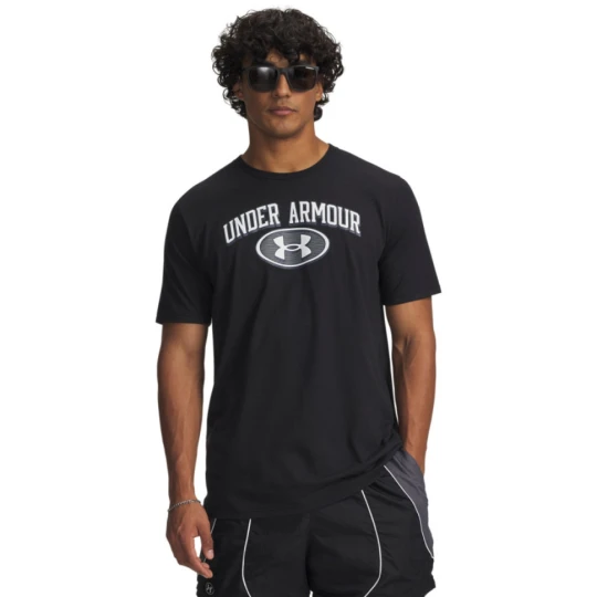 Zdjęcie produktu Męski t-shirt z nadrukiem Under Armour UA M WM Locker Tag Short Sleeve - czarny