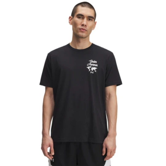 Zdjęcie produktu Męski t-shirt z nadrukiem Under Armour UA Sports Wordmark - czarny