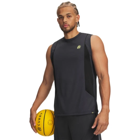 Zdjęcie produktu Męski top do koszykówki Under Armour Curry Training Tank - szary