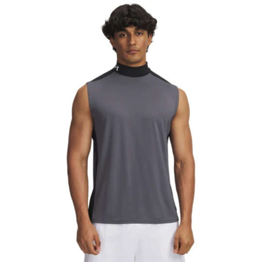 Zdjęcie produktu Męski top tank treningowy Under Armour HeatGear Wordmark - szary
