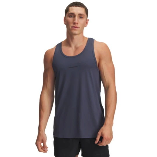 Zdjęcie produktu Męski top treningowy Under Armour Project Rock Iso Chill Tank - szary