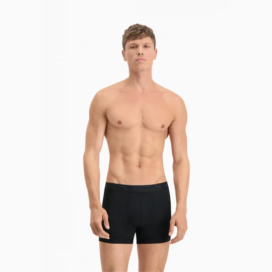 Zdjęcie produktu Męskie bokserki z mikrofibry PUMA Sport (dwupak), Odzież, Czarny