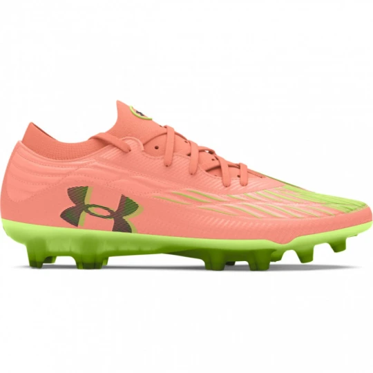 Zdjęcie produktu Męskie buty piłkarskie korki lanki Under Armour UA Magnetico Elite 4 Fg - pomarańczowe