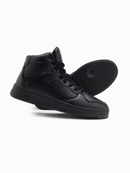 Zdjęcie produktu Męskie buty sneakersy z wysoką cholewką – czarne V6 - Rozmiar: 41 Ombre Clothing