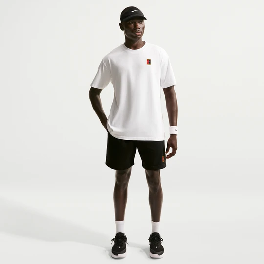 Zdjęcie produktu Męskie dzianinowe spodenki do tenisa Dri-FIT NikeCourt Heritage - Czerń