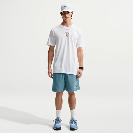 Zdjęcie produktu Męskie dzianinowe spodenki do tenisa Dri-FIT NikeCourt Heritage - Niebieski