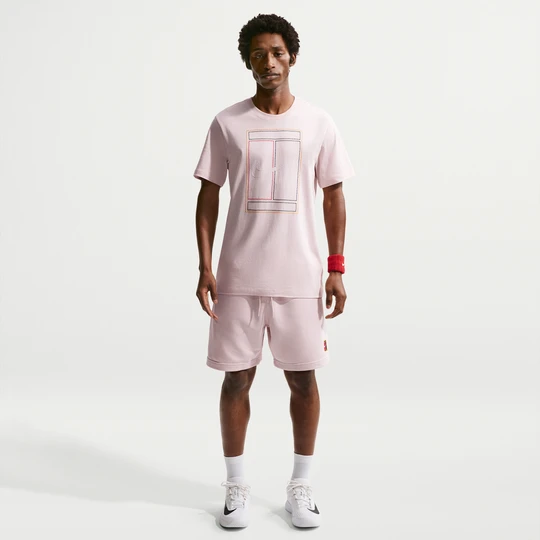 Zdjęcie produktu Męskie dzianinowe spodenki do tenisa Dri-FIT NikeCourt Heritage - Różowy