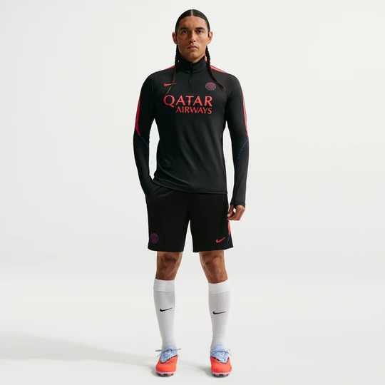 Zdjęcie produktu Męskie dzianinowe spodenki piłkarskie Nike Dri-FIT Paris Saint-Germain Strike - Czerń
