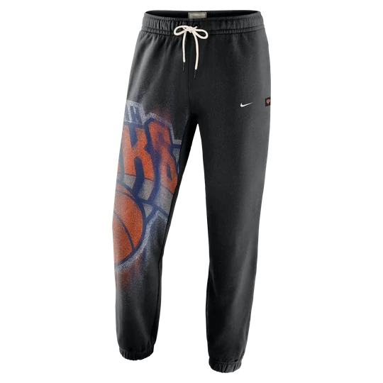 Zdjęcie produktu Męskie dzianinowe spodnie do koszykówki New York Knicks Standard Issue - Czerń Nike