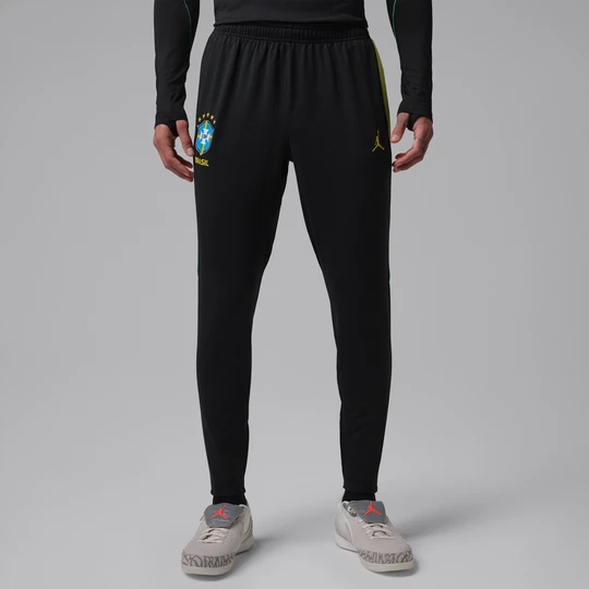 Zdjęcie produktu Męskie dzianinowe spodnie piłkarskie Jordan Dri-FIT Brazylia Strike - Czerń