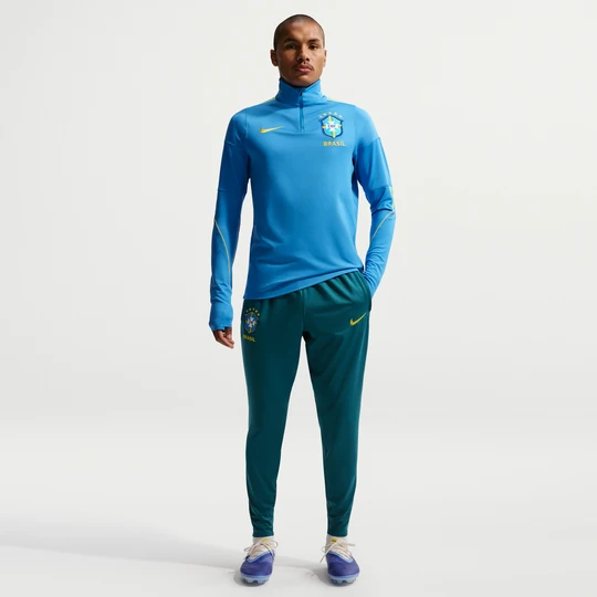 Zdjęcie produktu Męskie dzianinowe spodnie piłkarskie Nike Dri-FIT Brazylia Strike - Zieleń