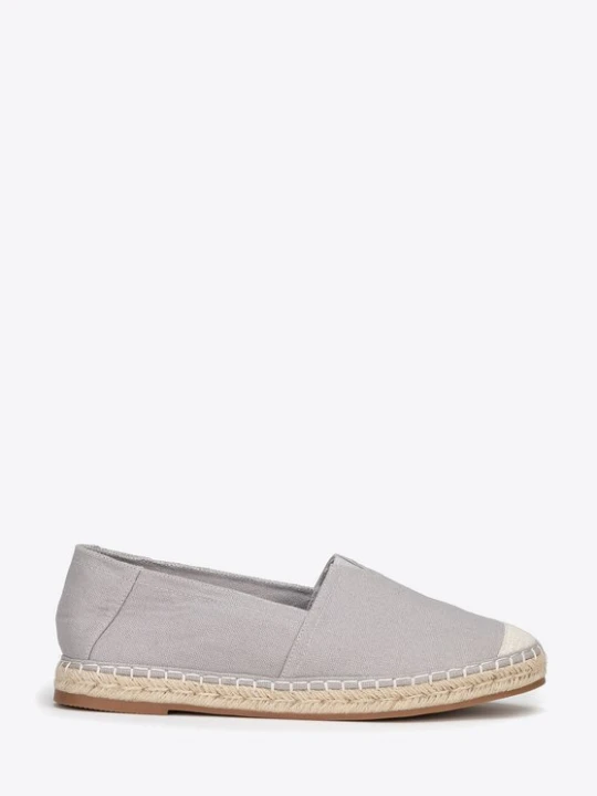 Zdjęcie produktu Męskie espadryle z plecionym noskiem szare Wittchen