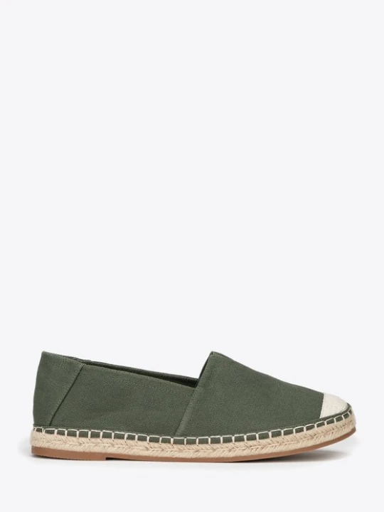 Zdjęcie produktu Męskie espadryle z plecionym noskiem zielone Wittchen