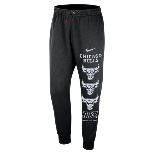 Zdjęcie produktu Męskie joggery dzianinowe Nike NBA Chicago Bulls Courtside - Czerń