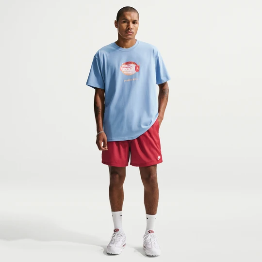 Zdjęcie produktu Męskie luźne spodenki z tkaniny Nike Club - Czerwony