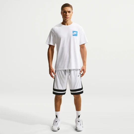 Zdjęcie produktu Męskie meczowe spodenki do koszykówki o klasycznym kroju 25 cm Dri-FIT Nike - Biel