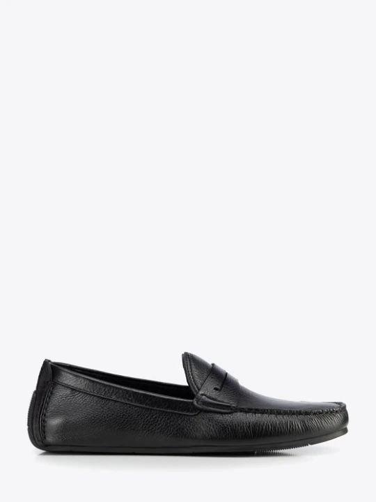 Zdjęcie produktu Męskie półbuty slip-on ze skóry naturalnej czarne Wittchen