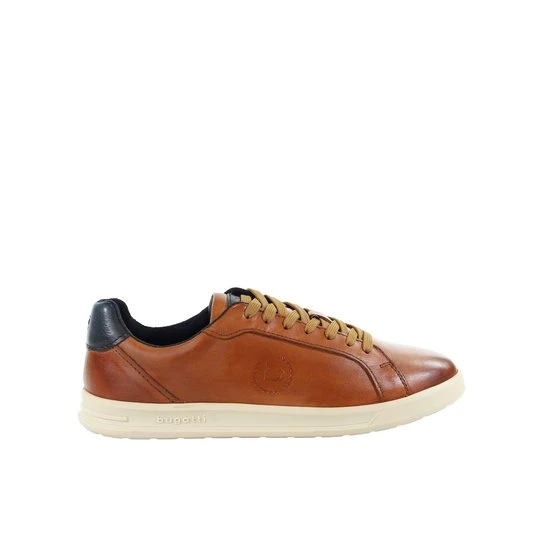 Zdjęcie produktu Męskie skórzane koniakowe sneakersy Bugatti 321AWG011000-6300