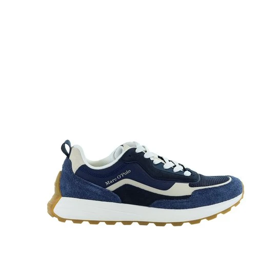 Zdjęcie produktu Męskie skórzane niebieskie sneakersy MARC O'POLO 60223253501350-865