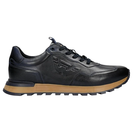 Zdjęcie produktu Granatowe sneakersy męskie z tloczonym logo 10201-56 Wojas