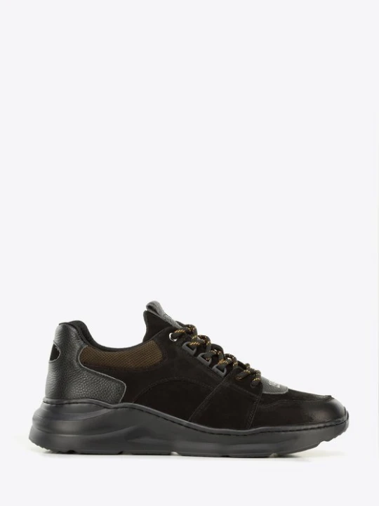 Zdjęcie produktu Męskie sneakersy na lekkiej podeszwie czarne Wittchen