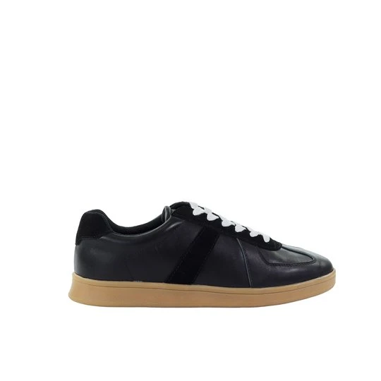 Zdjęcie produktu Męskie sneakersy skórzane czarne GOE TT1N4018
