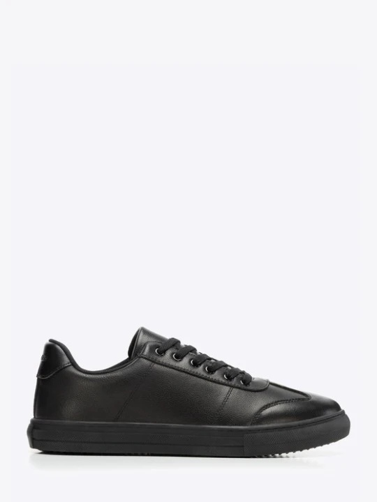 Zdjęcie produktu Męskie sneakersy ze skóry licowej czarne Wittchen