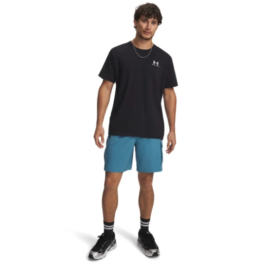 Zdjęcie produktu Męskie spodenki cargo Under Armour UA Vibe Woven Cargo Short - niebieskie