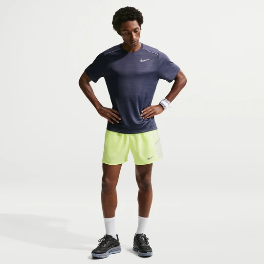 Zdjęcie produktu Męskie spodenki do biegania 2 w 1 Dri-FIT Nike Miler 12, 5 cm - Żółty