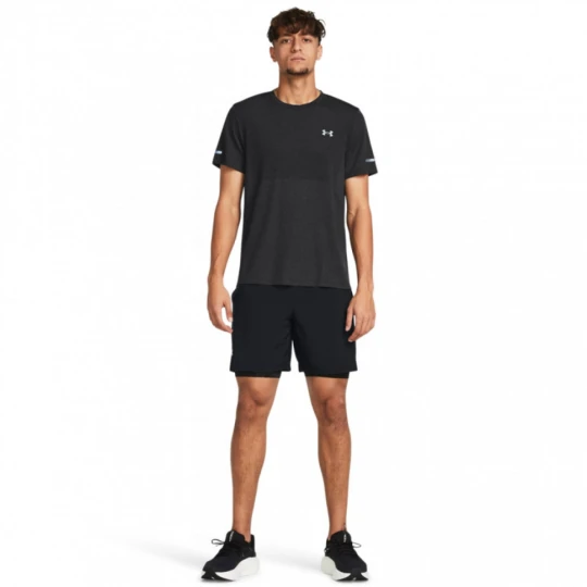 Zdjęcie produktu Męskie spodenki do biegania Under Armour UA Launch 7\'\' 2-IN-1 Short - czarne