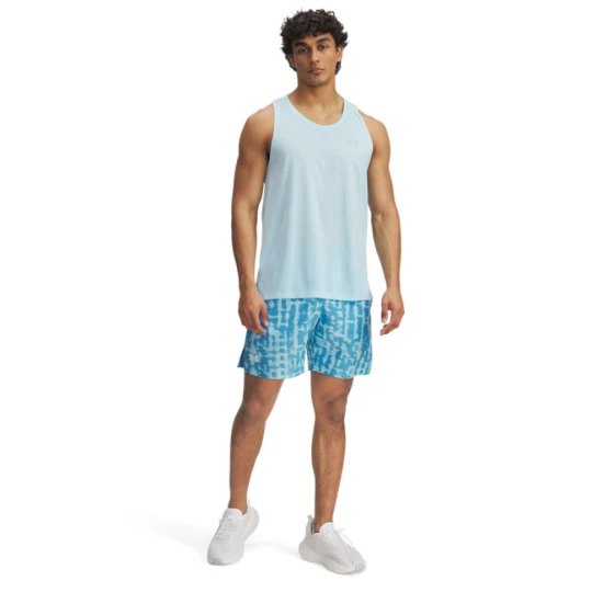 Zdjęcie produktu Męskie spodenki do biegania Under Armour UA Launch 7'' Print Shorts - niebieskie