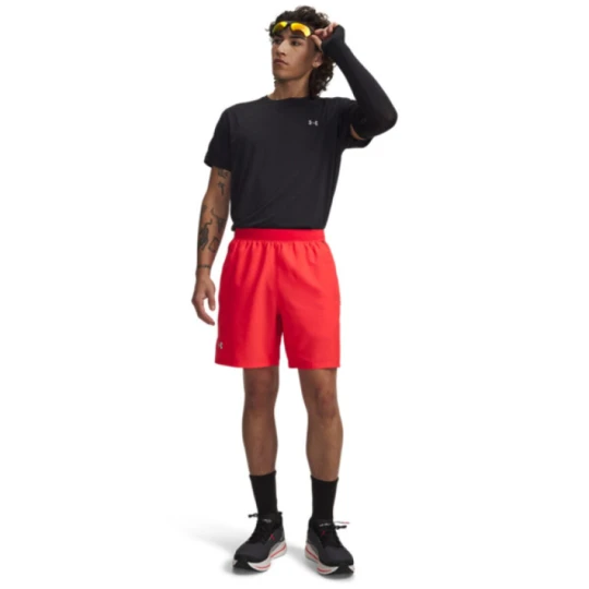 Zdjęcie produktu Męskie spodenki do biegania Under Armour UA Launch 7\'\' Short - czerwone