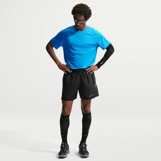 Zdjęcie produktu Męskie spodenki do biegania z wszytą bielizną 13 cm Dri-FIT Nike Miler - Czerń