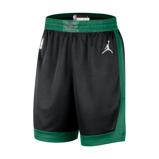 Zdjęcie produktu Męskie spodenki do koszykówki Jordan Dri-FIT NBA Swingman Boston Celtics Statement Edition - Czerń