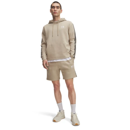 Zdjęcie produktu Męskie spodenki dresowe Under Armour UA Icon Fleece Short Taping - beżowe