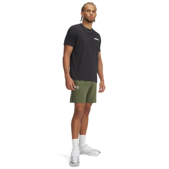 Zdjęcie produktu Męskie spodenki dresowe Under Armour UA Icon Fleece Short Taping - zielone