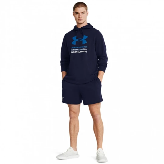 Zdjęcie produktu Męskie spodenki dresowe Under Armour UA Rival Terry 6in Short - granatowe