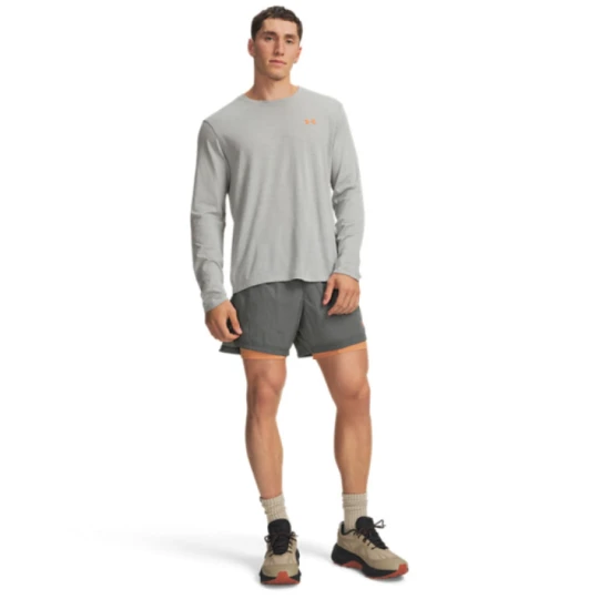 Zdjęcie produktu Męskie spodenki outdoorowe Under Armour M Trail Run 5' Lined Short - khaki