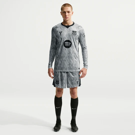 Zdjęcie produktu Męskie spodenki piłkarskie Kobe Dri-FIT FC Barcelona Stadium Goalkeeper 2026 / 27 (wersja wyjazdowa) – replika - Szary Nike