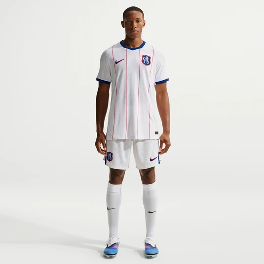 Zdjęcie produktu Męskie spodenki piłkarskie Nike Dri-FIT Chelsea F.C. Stadium 2026 / 27 (trzecia wersja) – replika - Biel