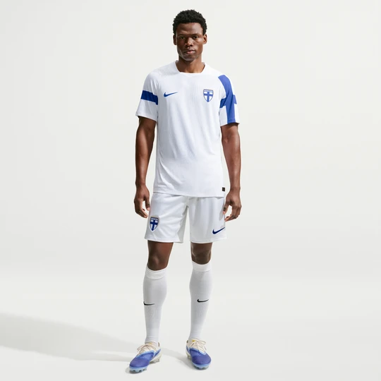Zdjęcie produktu Męskie spodenki piłkarskie Nike Dri-FIT Finlandia Stadium 2026 (wersja domowa) – replika - Biel