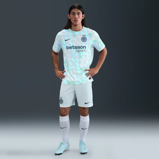 Zdjęcie produktu Męskie spodenki piłkarskie Nike Dri-FIT Inter Mediolan Stadium 2025/26 (wersja wyjazdowa) – replika - Niebieski