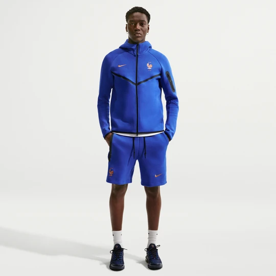 Zdjęcie produktu Męskie spodenki piłkarskie Nike FFF Tech Fleece - Niebieski