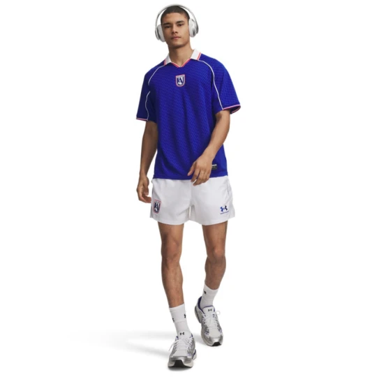 Zdjęcie produktu Męskie spodenki piłkarskie Under Armour UA 96 Terrace Country - białe