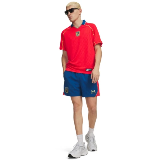 Zdjęcie produktu Męskie spodenki piłkarskie Under Armour UA 96 Terrace Country - niebieskie