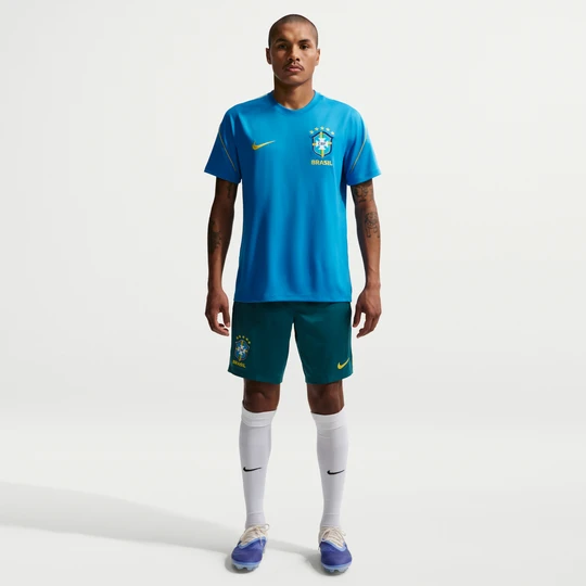 Zdjęcie produktu Męskie spodenki piłkarskie z dzianiny Nike Dri-FIT Brazylia Strike - Zieleń