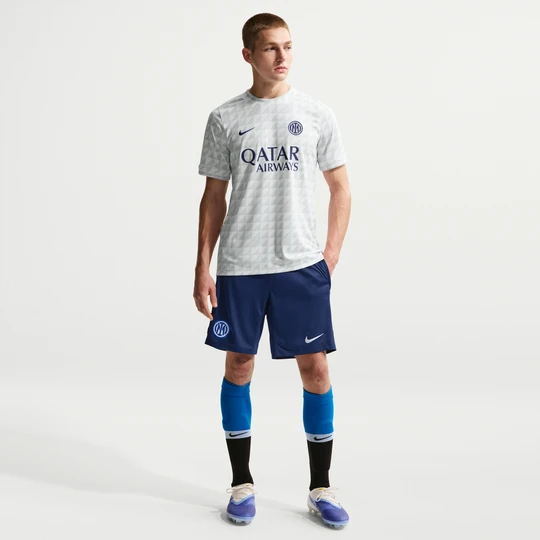 Zdjęcie produktu Męskie spodenki piłkarskie z dzianiny Nike Dri-FIT Inter Mediolan Strike - Niebieski