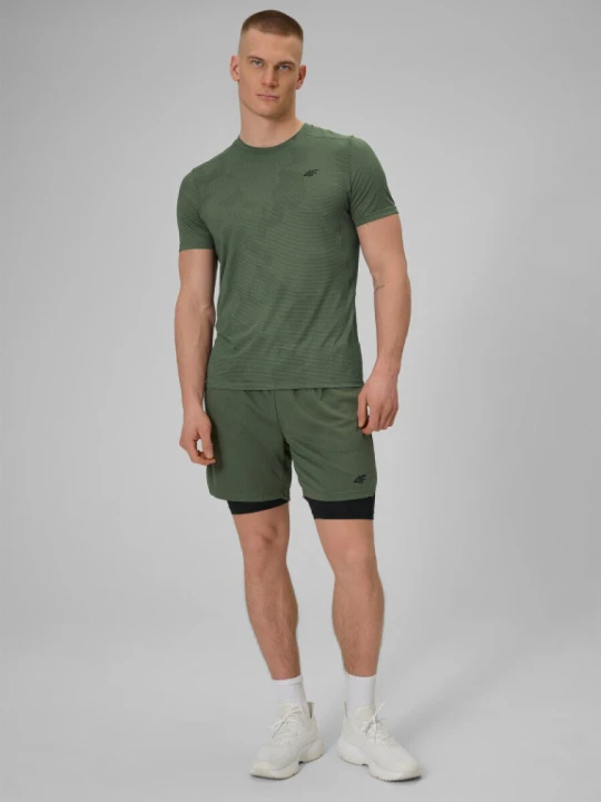 Zdjęcie produktu Męskie spodenki treningowe 4F 4FWSS26TFSHM1259 - khaki