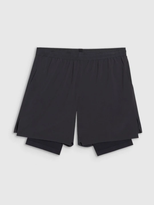 Zdjęcie produktu Męskie spodenki treningowe 4F x Robert Lewandowski RL9SSS25TFSHM1203 - czarne