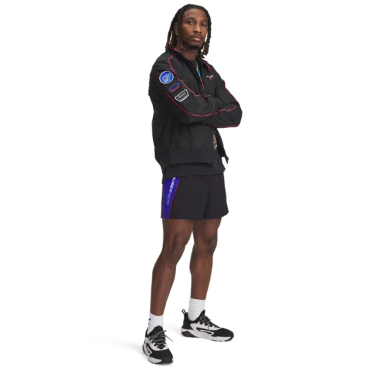 Zdjęcie produktu Męskie spodenki treningowe Under Armour Project Rock Colorblock Wvn Short - czarne
